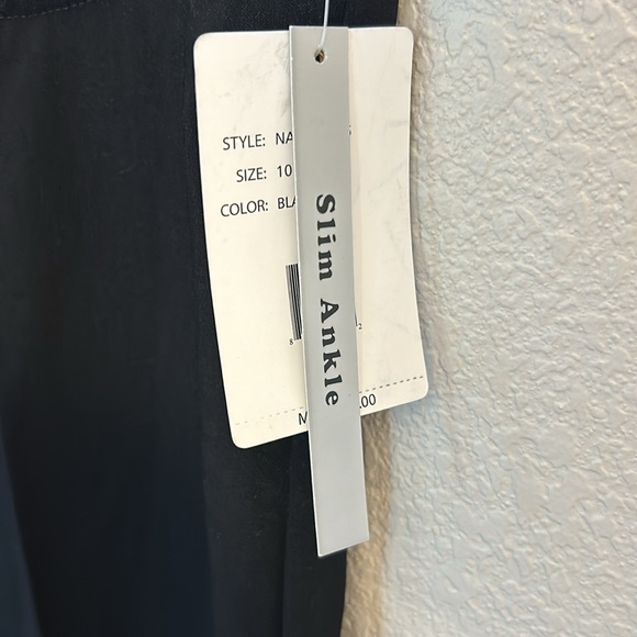 Women’s brand new black slim ankle dress pants size 10. - Picture 3 of 7